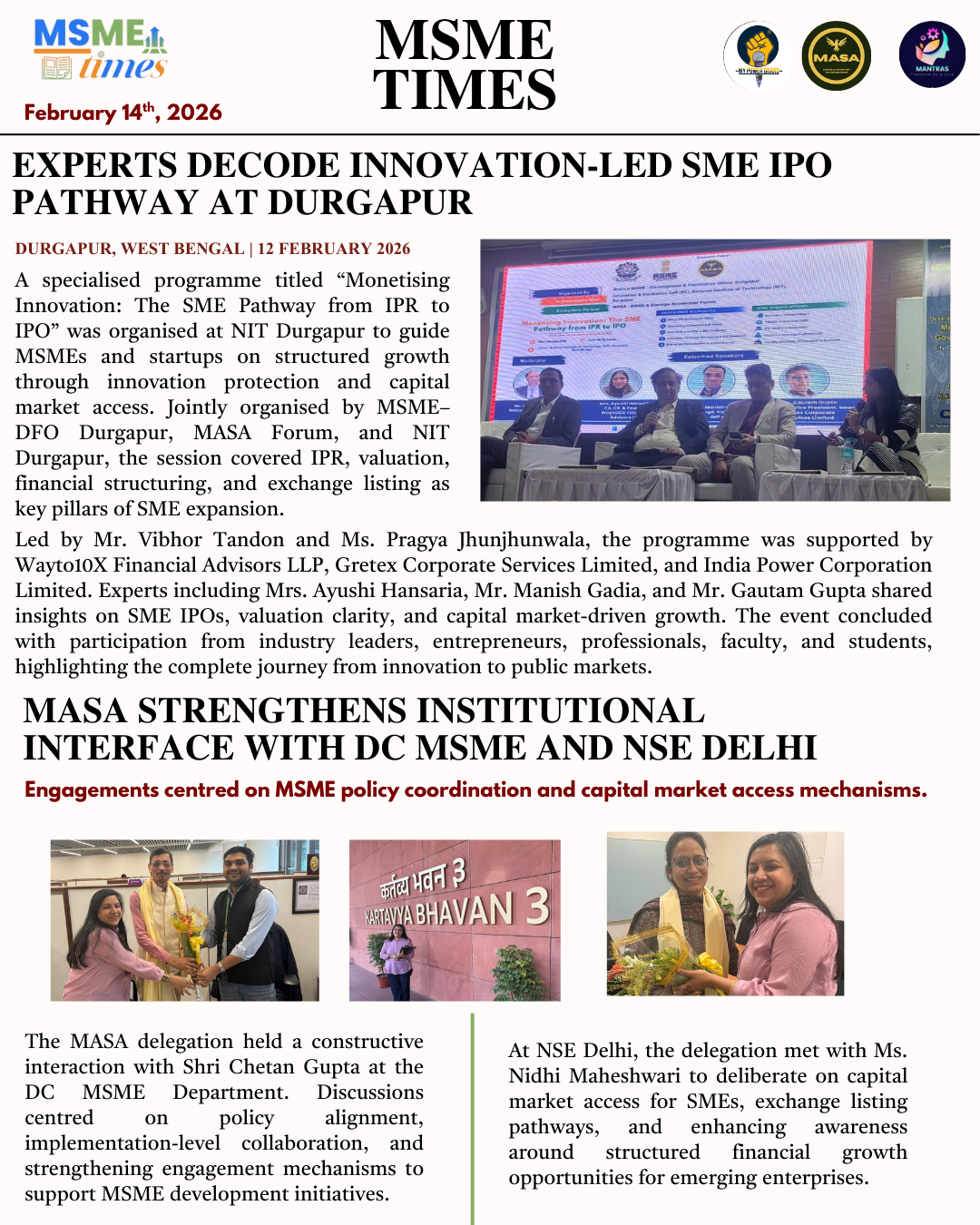 MSME Times Newsletter – Latest Edition