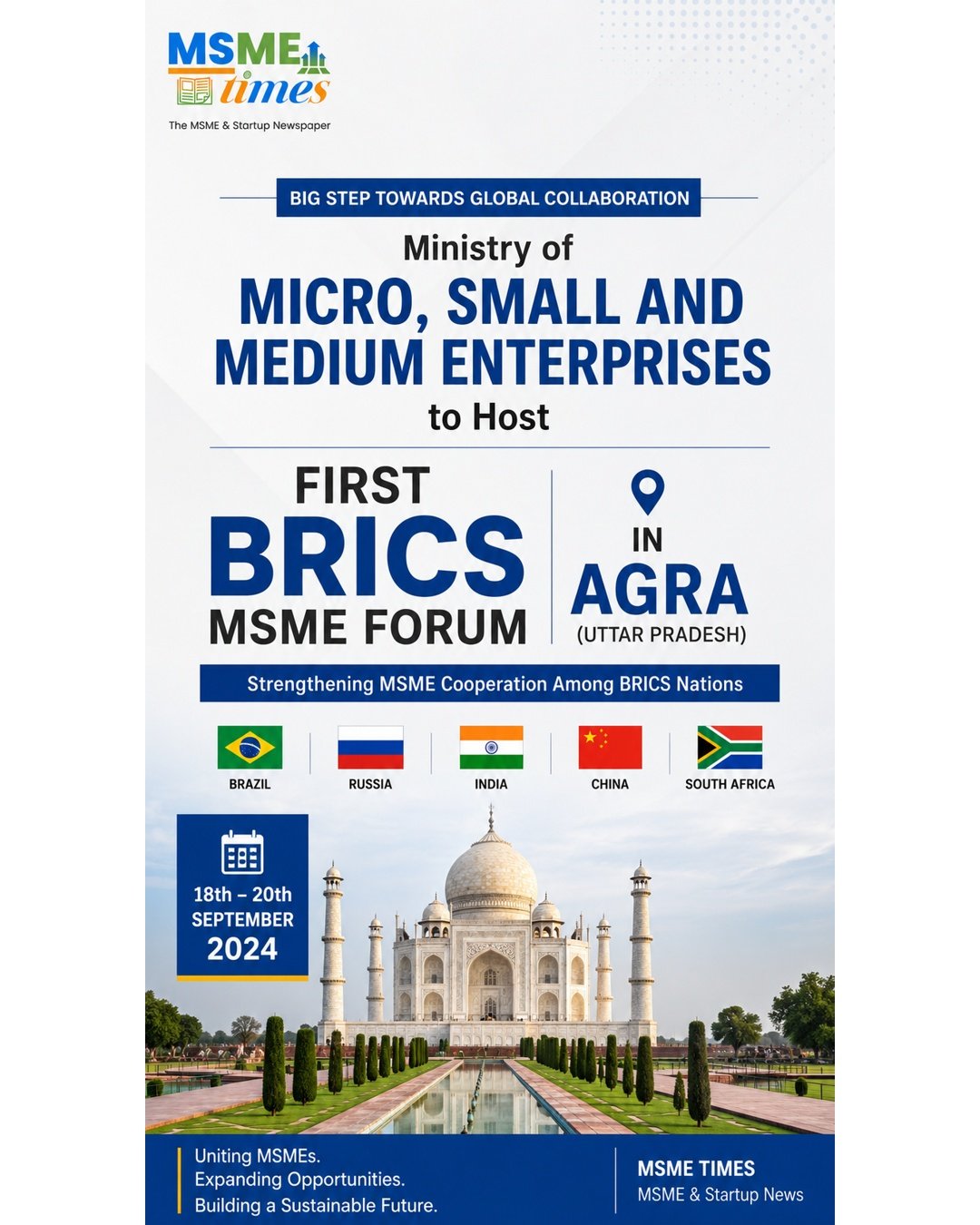 Agra Hosts First-Ever BRICS MSME Forum, Strengthening Global Cooperation for Small Businesses